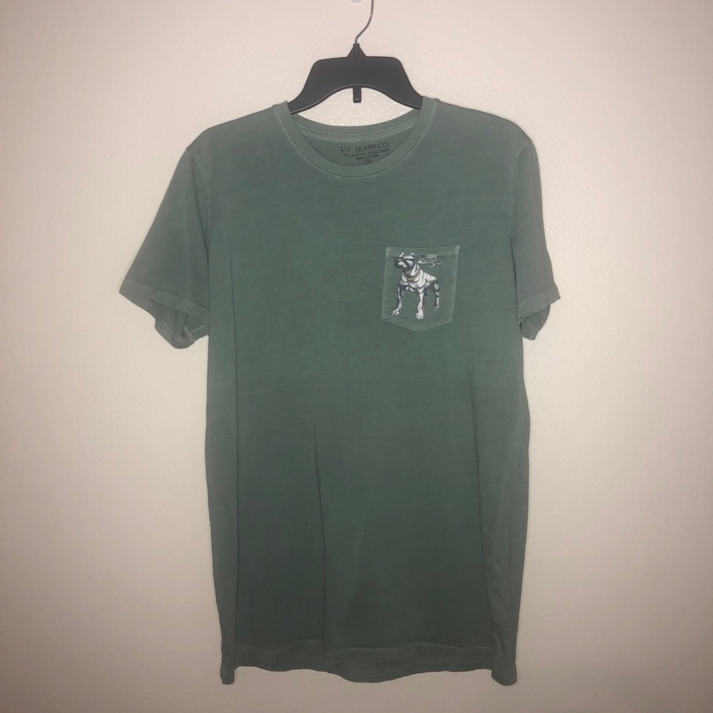 🇺🇸 US Jeans Co. Rude Dog Green T-Shirt, size M